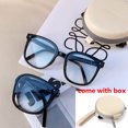 thumbnail image 1 of Hiking 1/2pcs Fashion Folding Anti Light Glasses Female Rivet Simple Design Large Frame Eyeglasses Convenient Travel Oculos, 1 of 6