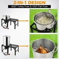thumbnail image 2 of 30QT Turkey Fryer and 10QT Fish Fryer Kit, 54000BTU Propane Gas Stove with Foldable Side Table, Outdoor Aluminum Deep Fryer Pot for Seafood Boiling with Lifting Hook, Turkey Rack & Thermometer, 2 of 7