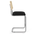 thumbnail image 2 of Pemberly Row Cane Back Fabric Counter Height Stool (Set of 2) in Black, 2 of 5