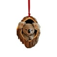 thumbnail image 5 of Fwttom Animal Christmas Tree Ornaments - Adorable Creatures 2D Flat Hanging Holiday Vacation Party Christmas Decorations, Lovely Gift for Family Friends, 5 of 5