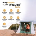 thumbnail image 5 of WHITEDUCK PROTA 4-Season Waterproof Canvas Cabin Tent w/Windows and Awning for 4-8 People - Perfect for Family Camping, Hunting (Standard, Desert Red, 10' x 10'), 5 of 7