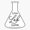 1pcs, variant on Live Lab Love Science Flask Sticker