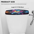 thumbnail image 5 of Renewold Toilet Tank Lid Cover with Elastic Edge Universal Fit Toilet Top Covers, Prevents Dust and Stains for Bathroom Decor, Butterfly Galaxy Print, 5 of 6