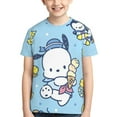 thumbnail image 5 of Sanrio Pochacco Kids T-Shirt 3d Printed Graphic T-Shirts Boys And Girls Short Sleeve Shirts For Youth Kids X-Small, 5 of 6
