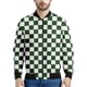 thumbnail image 4 of Chaqueta con cremallera a cuadros con estampado 3D multicolor para hombre, sudadera de gran tamaño, chaquetas de calle para primavera y otoño, abrigos de manga larga, 4 of 4