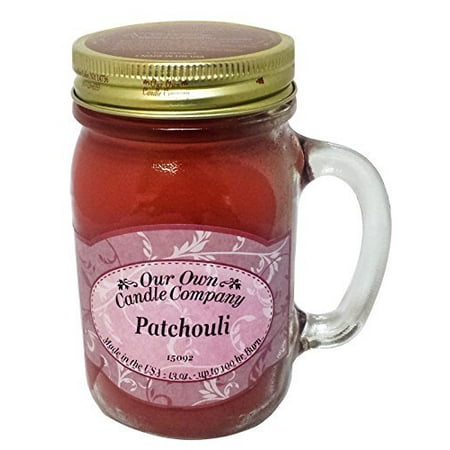 Patchouli Leaves - Patchouli Scented 13 Ounce Mason Jar Candle By Our Own Candle Company