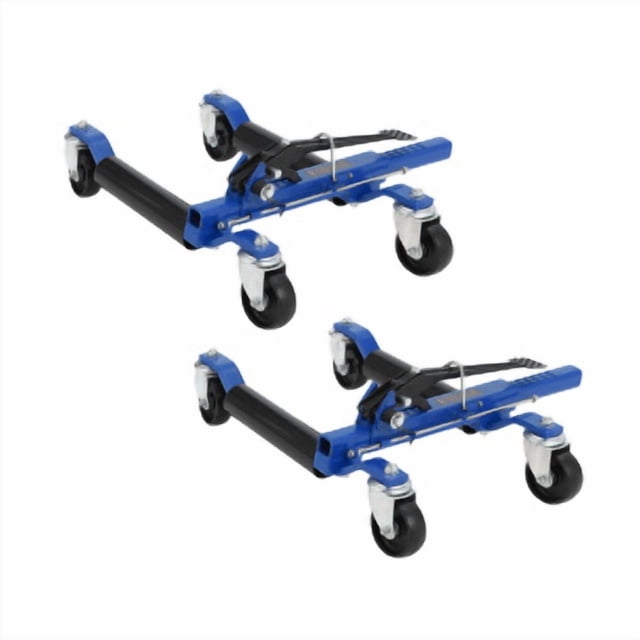 Metal Removable Iron Casing Car Wheel Jack 2 Piece Set, Mechanical 1500 Pound Car Slide Plate,12 Inch Wheel Vehicle Alignment Jack, Heavy Duty Roller With Ratchet Foot Pedal For Tire Car Repair Mobile