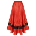 thumbnail image 5 of Kaerm Womens Folkloric Mexican Full Circle Skirts Belly Dance Spanish Bull Long Skirts Type C 180 Degree One Size, 5 of 7