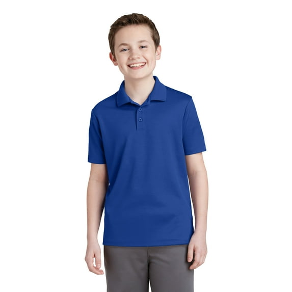 Sport-Tek YST640 Youth PosiCharge RacerMesh Polo, True Royal, M