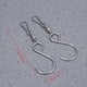 thumbnail image 2 of RUNROTOO 6Ud Gancho Autorreversible De Acero Inoxidable Para Y Plata, 2 of 6