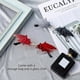 thumbnail image 4 of 2 Pcs Bat-shaped Rimless Sunglasses (Gray Golden Frame + Red Golden Frame), 4 of 4