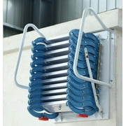 TECHTONGDA Folding Ladder Loft Stairs/Wall Mounted Folding Ladder Loft Stairs Attic for Folding Ladder Blue 47.2427.56in Loft Wall Ladder Stairs