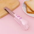 thumbnail image 2 of Kitchen Cooking Tong Kitchen Cooking Tong Cute Cat Paw Shape Stainless Steel Small Salad Barbecue Food Tong, 2 of 6