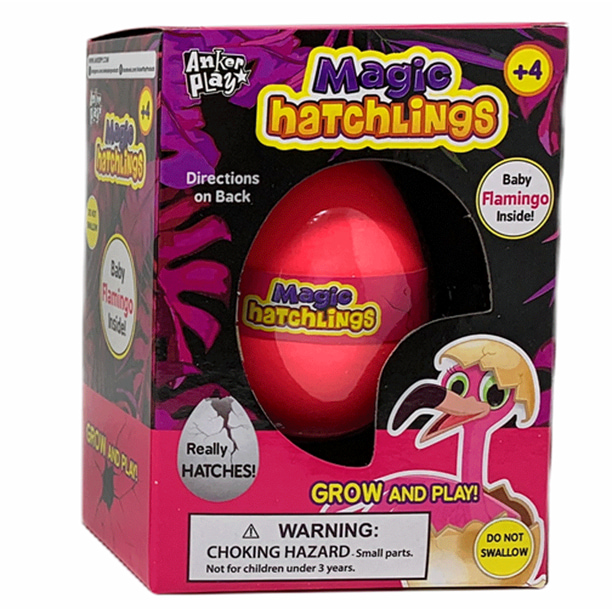 Boston Novelties Magic Hatching Growing Egg Party Favor Educational Grow In Water Toy Baby Flamingo Egg Walmart Com Walmart Com