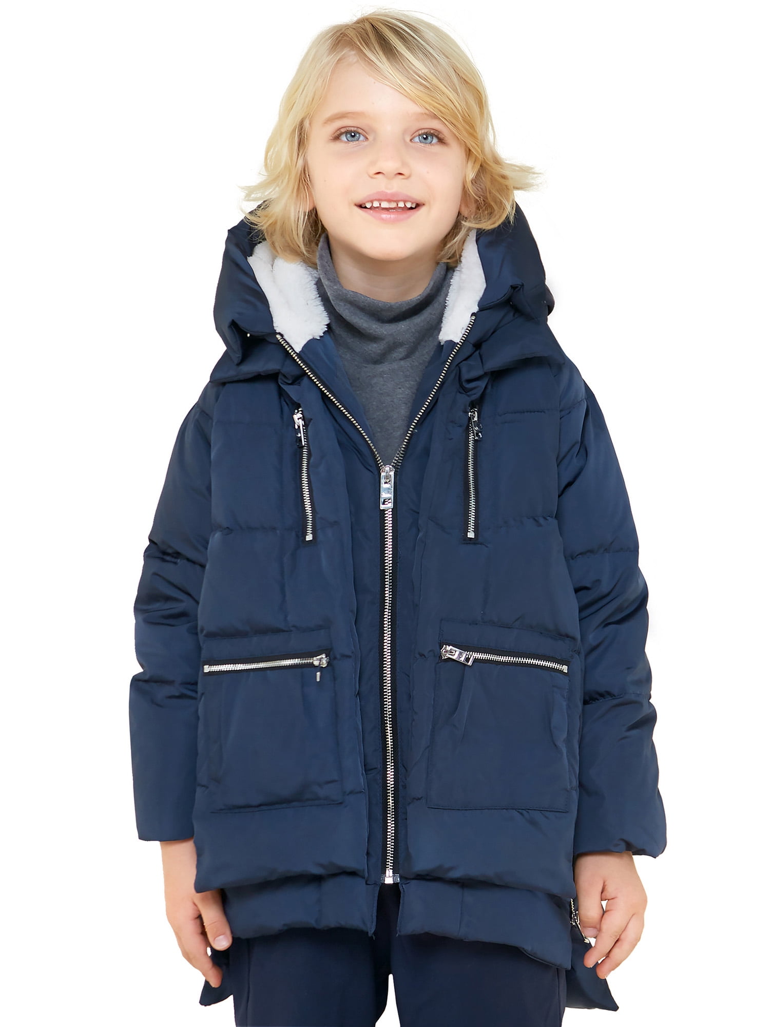 Orolay Children Down Coats Girls Quilted Hooded Coat Boys Warm Jackets 