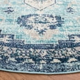 thumbnail image 4 of SAFAVIEH Madison Dalia Oriental Area Rug, Teal/Navy, 3' x 3' Round, 4 of 12