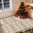thumbnail image 3 of SAND KEEPER Light Green Plaid Kitchen Mat Set of 2, Non Slip Absorbent Washable Kitchen Rugs 17"x28" and 17"x48", Low Profile Runner Rug for Kitchen Sink Laundry Room, Farmhouse Decor, 3 of 6