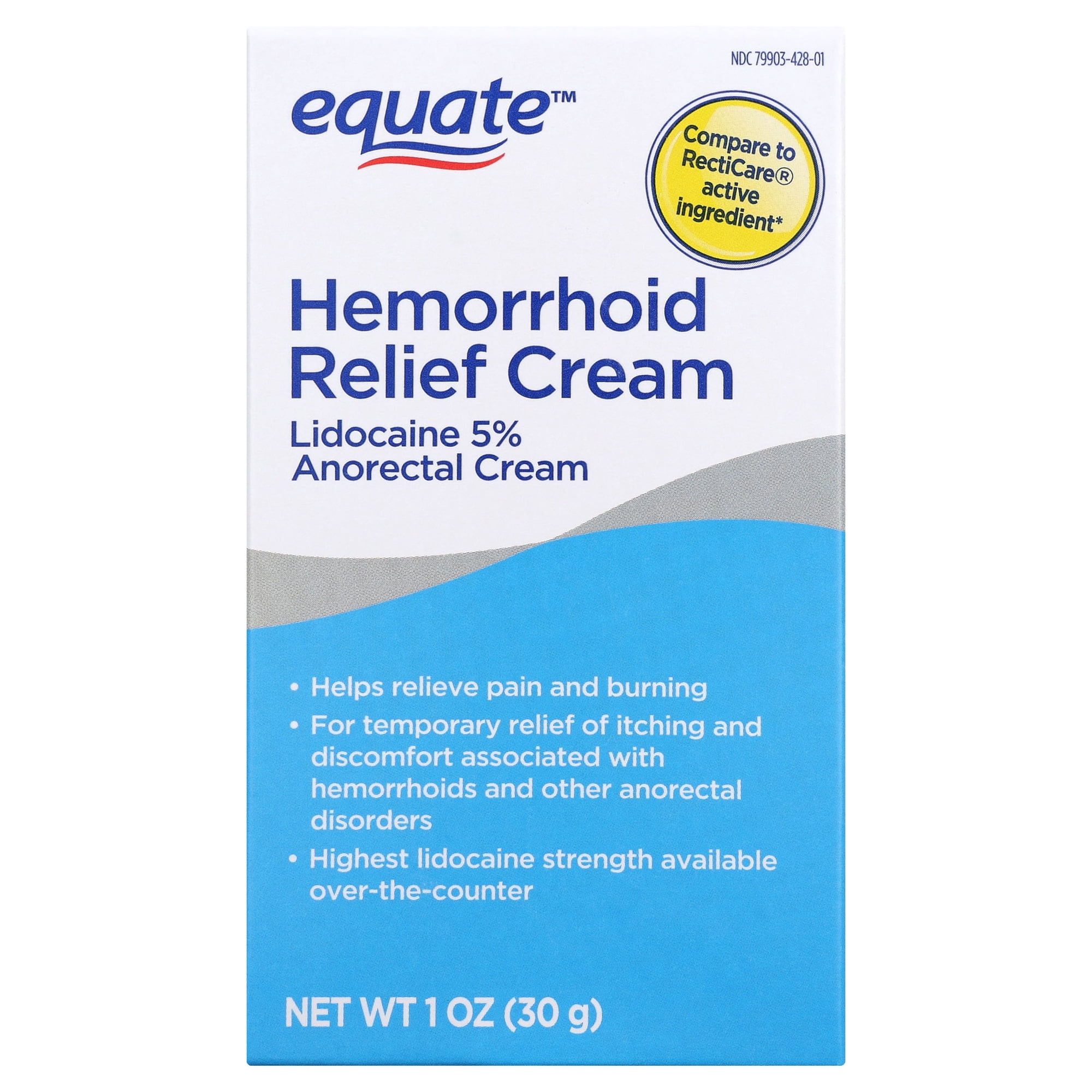 Equate Hemorrhoid Relief Cream, 1 oz