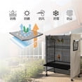 thumbnail image 4 of Universal Bird Cage Cover Blackout Protect Your Birds from Sunlight and Uv Suitable for Various Bird Cages on Balconies, 4 of 11