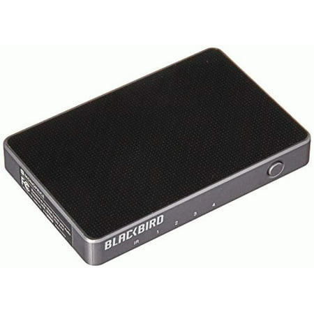 UPC: 0889028076309 | Monoprice Blackbird 4K 4×1 HDMI Switch with Audio Extractor – Black | HDR  18Gbps Refresh Speeds  YUV 4:4:4