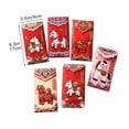 thumbnail image 2 of 6pcs Horse Year Red Envelopes - 5D Embroidery Visual Effect, Plush Texture Touch, Lucky Money Packets for Spring Festival Holiday Gifting, A, 2 of 7