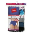 thumbnail image 4 of Hanes Women's High-Waisted Brief Underwear Pack, Moisture-Wicking, 6-Pack Fashion 7, 4 of 5