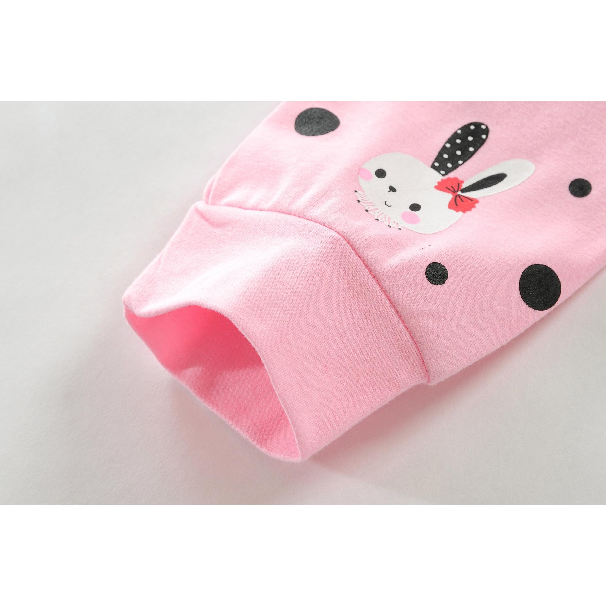Little Hand Toddler Girls Long Sleeve Sleepwear Bunny Pajamas Set Pjs 6t Pink