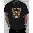 thumbnail image 1 of FREEBIRD print tee shirt, Tees for Men, Casual Short Sleeve T-shirt for summer, 1 of 4
