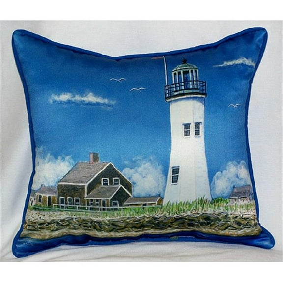 Betsy Drake HJ743 Scituate MA Lighthouse Large Indoor-Outdoor Pillow 16 in. x 20 in.