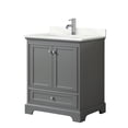 thumbnail image 4 of Wyndham Collection WCS202030SWGWQUNSMXX Deborah 30" Free Standing Single Basin Vanity Set, 4 of 7