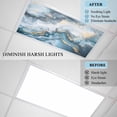 thumbnail image 4 of 1 Pack Magnetic Fluorescent Light Covers, 2x4 Ft, Abstract Marble Gradient Blue Gold White Texture Magnetic Light Covers for Ceiling Lights Classroom Office Home Decor, 4 of 9