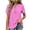 Hot Pink#womens summer tops#53, variant on Women Summer Tunic Tops Henley V Neck Tee Shirts Short Sleeve Loose Fit T Shirts 2026 Summer Fashion Streetwear Tops White M