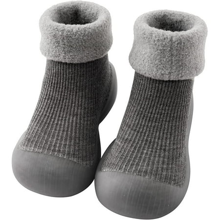

QWZNDZGR Non-Skid Indoor Slipper Shoes Socks Booties Baby Boy Girls Animal Non-Skid Indoor Slipper Shoes for First Steps