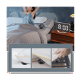 thumbnail image 3 of Led Vibration Alarm Clock Multifunctional Dual USB Charging Mute Bedside Luminous for Deaf and Hard of Hearing Snooze, 3 of 5