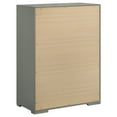 thumbnail image 6 of Ives 5-drawer Bedroom Chest of Drawers Grey High Gloss, 6 of 13
