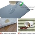 PVC Heat Resistant Placemats Set of 6, Waterproof Wipeable Floor Place