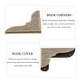 thumbnail image 4 of 30Pcs Book Corner Protectors Metal Book Corners Book Page Corner Protectors Retro Book Corners, 4 of 5