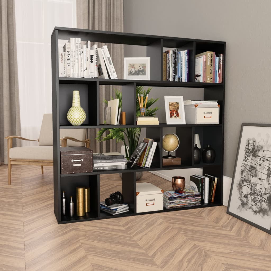 Kepooman 43" Modern Freestanding Wooden Bookcase Display Cabinet with Open Shelves for Home Office, Black Kepooman 43" Modern Freestanding Wooden Bookcase Display Cabinet with Open Shelves for Home Office, Black