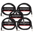 thumbnail image 1 of Cable de instrumento Strukture de 10 pies en ángulo recto negro/plateado x5, 1 of 2