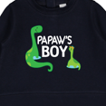 thumbnail image 3 of Inktastic Papaw's Boy Grandson Baby Sweatshirt, 3 of 4