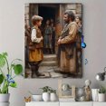 thumbnail image 4 of Qisvanset 12x16 Inch With Frame 2D Flat Wall Art Boy Jesus At Temple Modern Family Religious Wall Art, 4 of 8
