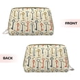 thumbnail image 3 of Rateoe Vintage Keys1 for Travel Makeup Bag,Large Capacity Cosmetic Bags for Women,Waterproof Portable Pouch Open Flat Toiletry Bag Make up Organizer, 3 of 8