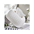 thumbnail image 2 of 1pc simple and light luxury water corrugated tissue box desktop pumping paper box storage box will not jam paper green white, 2 of 5