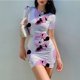 thumbnail image 1 of DisneyMinnie Mickey Mouse O neck Short sleeve ​Bodycon Dress 2022 Summer New Print Cartoon Fashion Sexy Ladies Beach Party DressS Gao Jinjia LED, 1 of 2