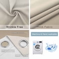 thumbnail image 6 of Blackout Curtains for Bedroom, Beige Brown Ombre Room Darkening Window Drapes for Living Room, Modern Abstract Art Gradient Aesthetics Thermal Insulated Grommet Curtains, 42x84 inch, 2 Panels, 6 of 9