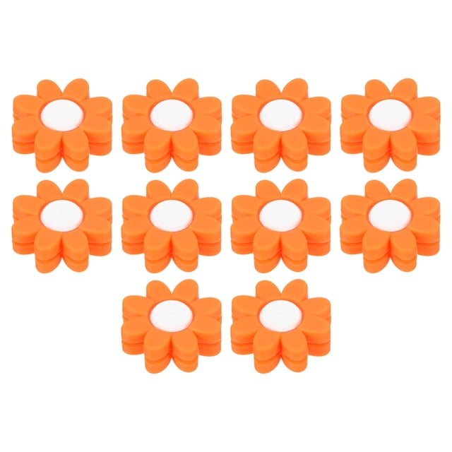Uxcell Tennis Racket Vibration Dampener, 10 Pack Racquet Shock Absorber, Orange