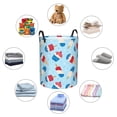 thumbnail image 2 of DouZhe Waterproof Collapsible Large Laundry Baskets, Patriotic Ice Cream Prints Circular Hamper with Handles, 2 of 7