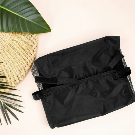 MIPCASE Large Capacity Stroller Organiser Bag 2Pcs Black Oxford Cloth Storage Organizer For Parents