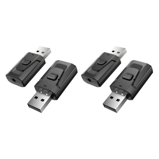 Bearachild Audio Receiver 4 in1 USB 2.4MHz with Jack Reduction Adapter 3.5mm 5.0 Wireless Noise for Car No.1 2Conjunto