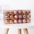 thumbnail image 2 of 36 Pieces Christmas Ball Gift Box, Wedding Xmas Tree Decor,Party Baubles Garden Christmas Ball Ornaments Supplies - Rose Gold, 2 of 7